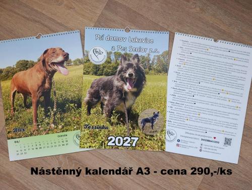 NÁSTĚNNÝ KALENDÁŘ (A3) - cena 290,-/ks